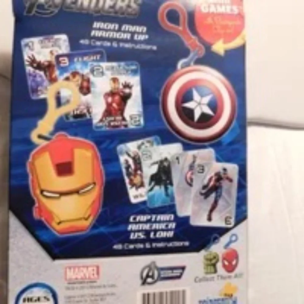Iron Man and Captain America Mini Games with Backpack Clip On
